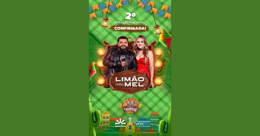 Atração nacional do arraial do thianguá confirmada
