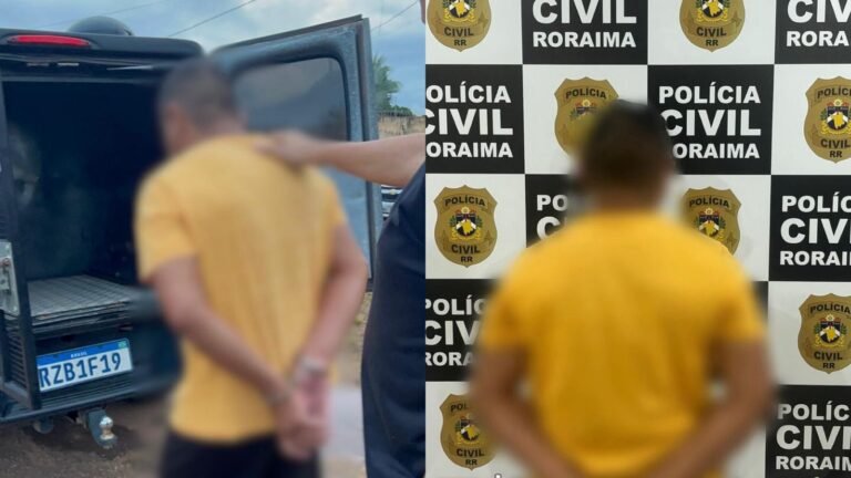 Homem preso pela Polícia Civil