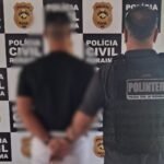 homem preso após descumprir medida