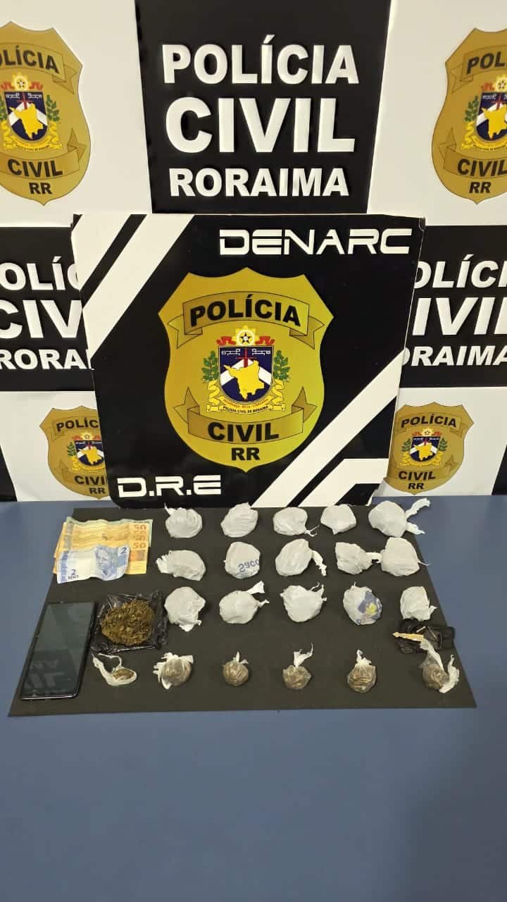 Tráfico de entorpecentes em Boa Vista é interrompido pela polícia