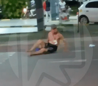 Denúncia no HGR de homem machucado se arrastando