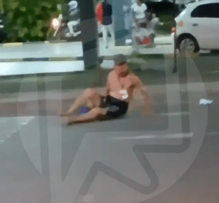 Denúncia no HGR de homem machucado se arrastando