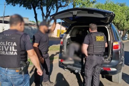 Homem preso por matar mulher e jogar corpo no rio Cauamé em Boa Vista