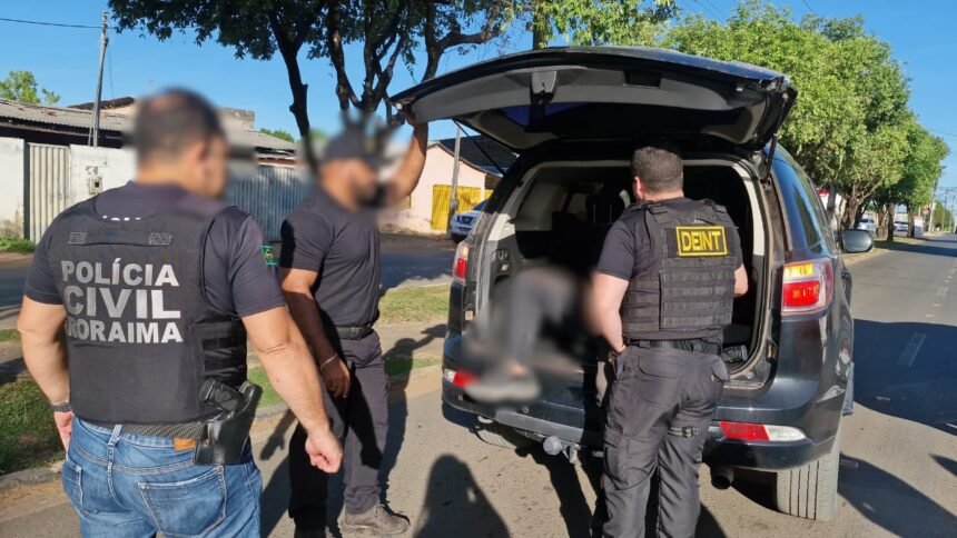 Homem preso por matar mulher e jogar corpo no rio Cauamé em Boa Vista