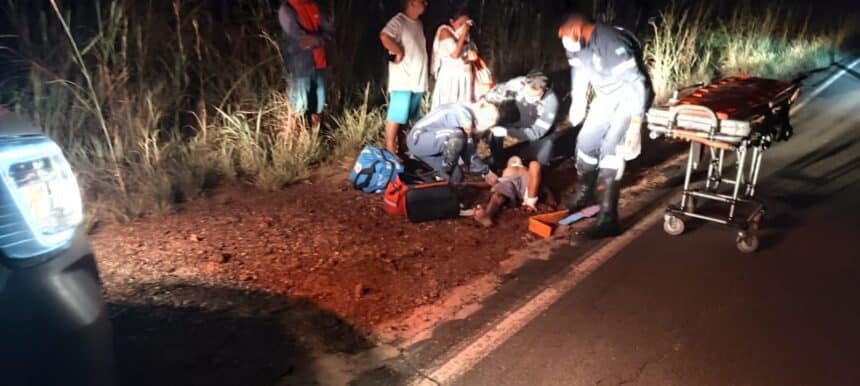 Idoso atropelado próximo ao Ecopark e motorista foge