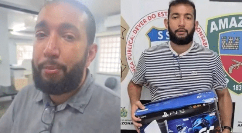 PS5 furtado recuperado em Manaus