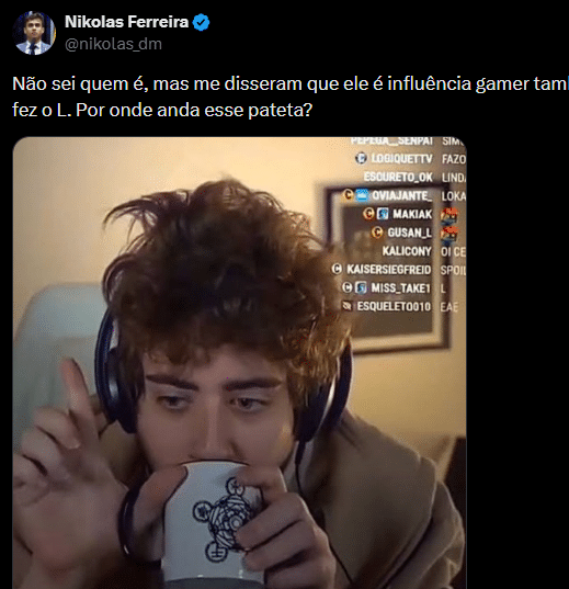 Nikolas Ferreira ataca influenciador e gera briga
