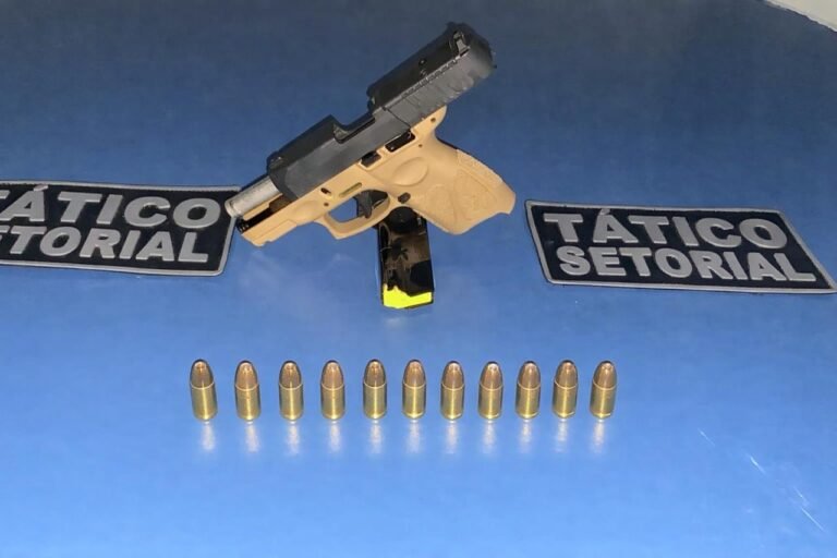 Homem preso com arma na Orla Taumanan