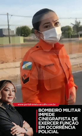 bombeiro impede cinegrafista em ocorrência