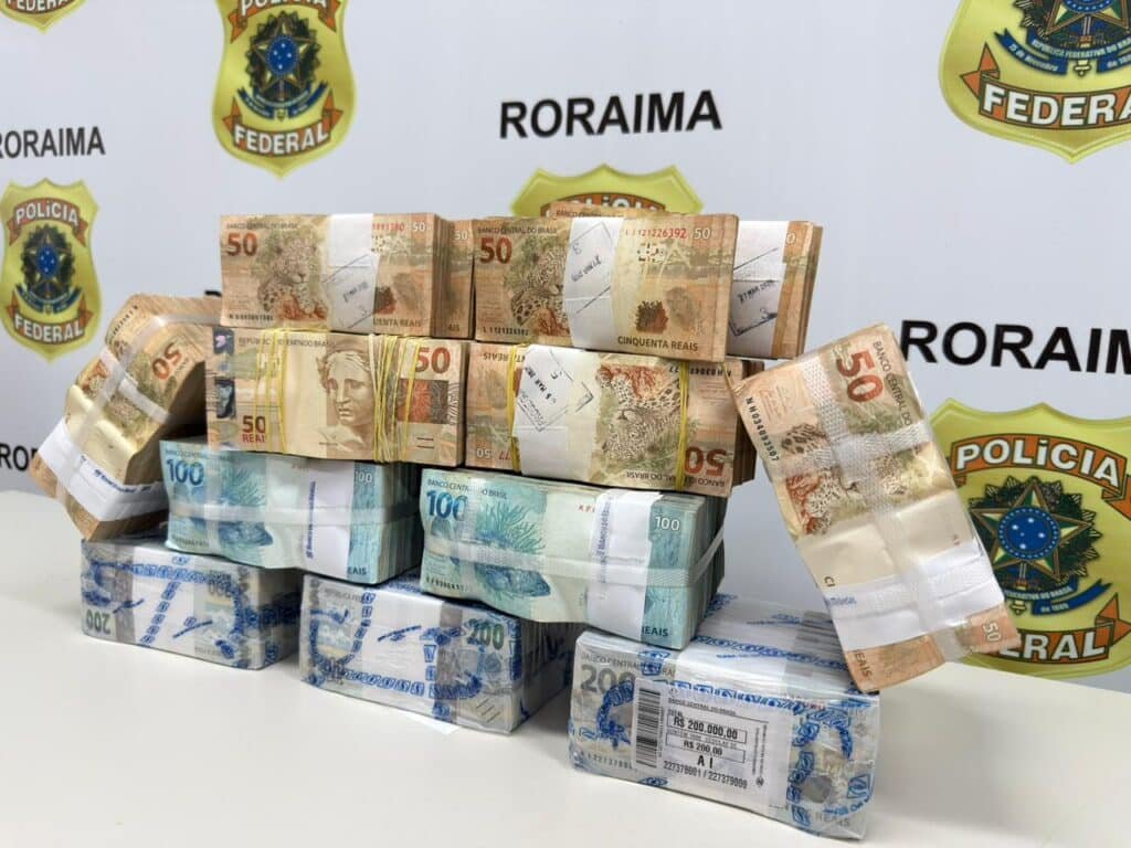 Homem preso com R$ 1 milhão em Boa Vista
