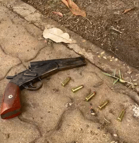 Irmãos presos com arma artesanal