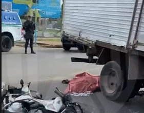 colisão com caminhão em Boa Vista