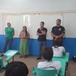 Adolescentes apreendidos no bairro Caranã
