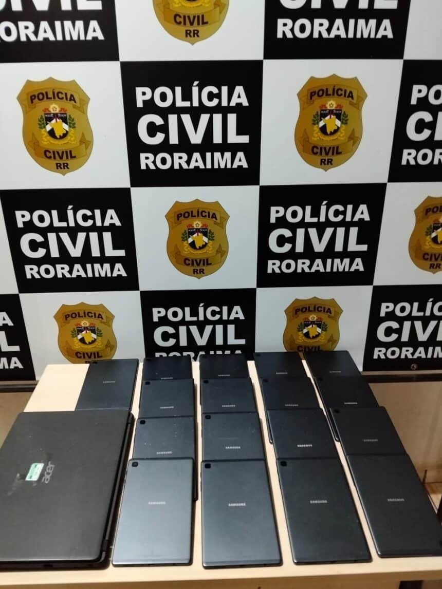 tablets furtados de escola em São João da Baliza