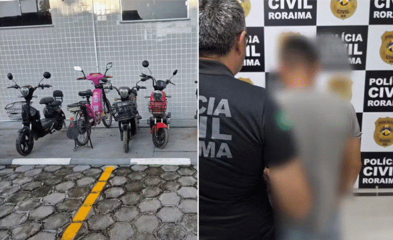 Esquema de desmanche de bicicletas elétricas em Boa Vista