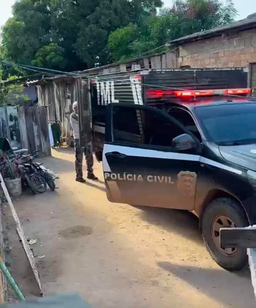 Homem morto a tiros no Bairro Liberdade