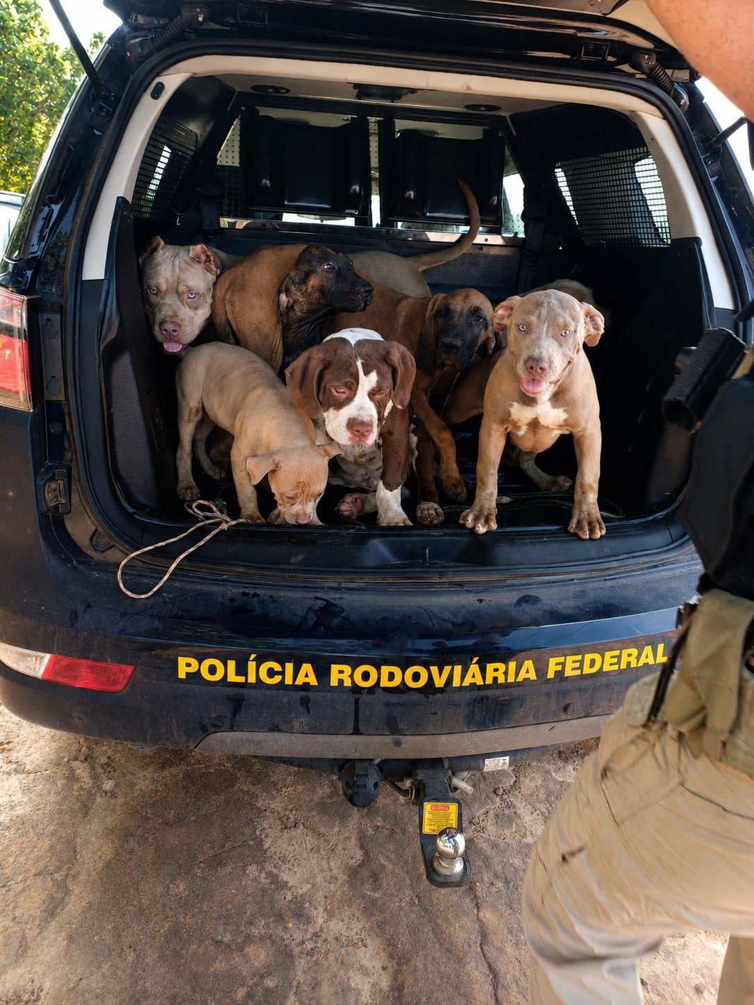 cães resgatados por maus-tratos em Roraima