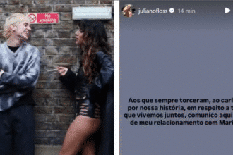 Marina Sena e Juliano Floss terminaram