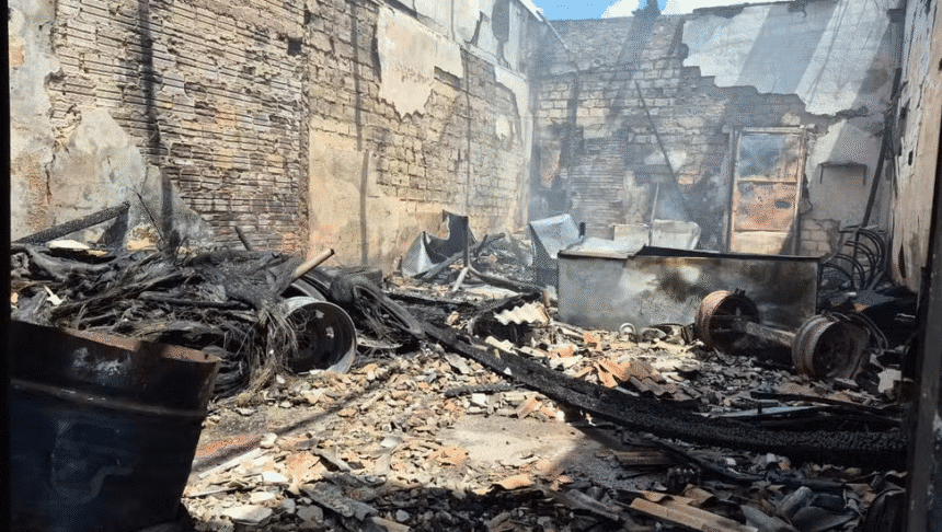 Incêndio na avenida Ataíde Teive