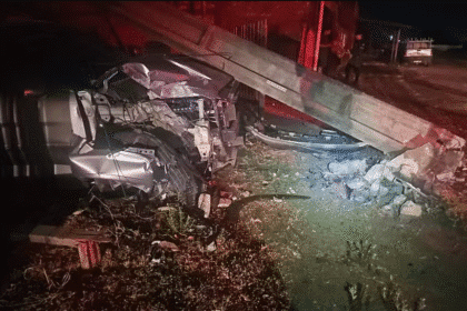acidente com motorista embriagada em Boa Vista