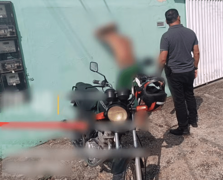 ladrão de moto preso